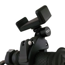 마켓원정대 유모차 핸드폰 거치대 자전거 오토바이 런닝머신 스탠딩 스마트폰 만능멀티 휴대폰 홀더 집게, 블랙