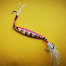 낚시 글로우 지그 15g/5.5cm 7g/10g/20g/25g 베이트 루어 해안 캐스트 미끼 금속 인공 1 개 판매, Orange Glow, 20g