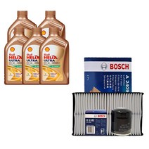 K5(TF) 2.0 가솔린터보 쉘 힐릭스 울트라 0W40(5L)/SP등급 엔진오일세트 1182-2409