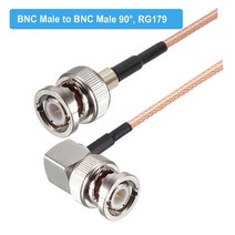 RG179 케이블 75 Ohm BNC 남성 직각 플러그 커넥터 어댑터 비디오 카메라 SDI 캠코더 HD-SDI/3G-SDI/4K/8K, 02 BNC M to BNC M90_24 20M