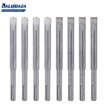 뿌레카 다가네 뿌레카노미 12x150mm SDS PLUS 치즐 세트 포인트 그루브 가우지 플랫 전동 해머드릴 비트 브레이크 콘크리트 벽돌 벽 드릴링, [06] Square J-10X150mm