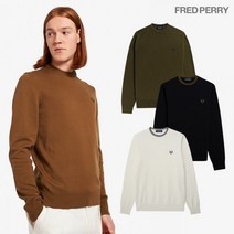 [국내 매장판] FRED PERRY [프레드페리] 정품 [Baseline] 클래식 크루넥 니트 P96AFPM2239601-P96 285119