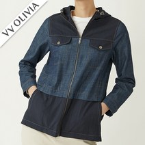인디안 [비비올리비아] 데님패치 야상점퍼 VVCCLYS2371