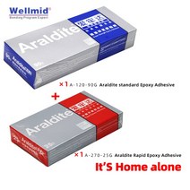 Araldite 2 파트 5 분 빠른 에폭시 접착제 오리지널 25g 크리스탈 투명 수지 가정용 시계 유리 주얼리 AB, [09] 25g1PCand90g1PC