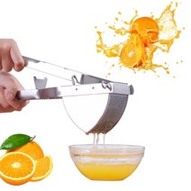 스테인레스 스틸 과일 압착기 오렌지 레몬 수동 핸드 헤비 듀티 감자 Ricer Masher For Baby Food 과일 야채 Juicer, 하나, 보여진 바와 같이