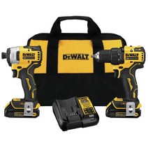 디월트 20V MAX 아토믹 무선 충전 드릴+임팩드릴 세트 DCK278C2, 기본세트