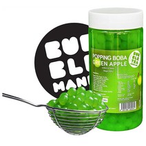 팝핑보바 그린애플 450g 개구리알 젤리 과일 사과맛 대만 버블티펄 음료 빙수 토핑