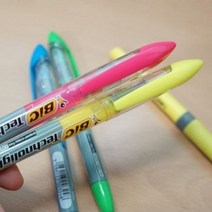 BiC 형광펜의 절대강자...프랑스 빅 테크노라이트 형광펜 1타스 A101s, 1개, 연두 1타스