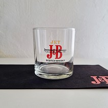 J&B JET 위스키 온더락잔 언더락 양주 글라스 빈티지 우유컵 아이스커피
