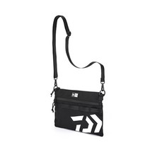 다이와 뉴에라 사코슈 백 루어백 낚시가방 크로스백 루어낚시 보조가방, 블랙블랙(114892)