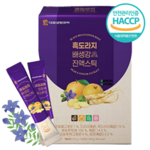 도라지청 배 생강 스틱 100개 도라지즙 배도라지 스틱 배즙 100프로 국산 구증구포 흑도라지 국내산 주스 스틱 효능 추천, 1000g, 6개