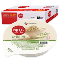 제일제당 햇반 발아 현미밥 210g 24개