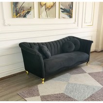 북유럽 인테리어 쇼파 럭셔리 디자인 벨벳 스톨 카페 패브릭 의자 심플 모던 라운지 라탄, 블랙