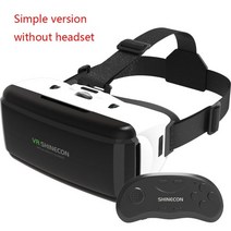 가상현실 vr 게임기 풀세트 2022 new 안경 가상 현실 3d 안경 google 판지 헤드셋 스마트폰 ios android 가상 안경 게임 패드호환, g06-b01