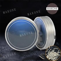 Makone 상표등록 스틸 와이어 100미터 낚싯줄 바다낚시 스텐레스 견사 낚싯줄, 선 지름 0.35mm 100m + 3번