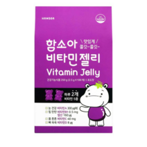 [함소아] 함소아 비타민젤리 포도맛 1개월 (2.5g x 60개 x 1통), 60정, 7개