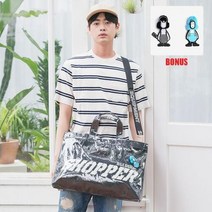 [가방팝] [에이지그레이]AG26FBK PVC 쇼퍼백(블랙)