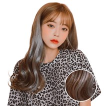 가발매니아 붙임머리 헤어피스 샴페인트윙클 4피스, 라이트그레이, 1개