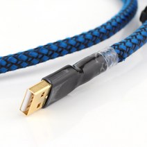 견고한 하이 엔드 2/3/5ft 금도금 오디오 애호가 USB DAC 케이블 A-B OCC 코드 하이파이, 02 1m