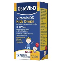 Ostevit-D 오스테빗D Childrens Oral Drops 칠드런 드롭스 비타민 D3 400IU 187도즈 15ml, 1팩