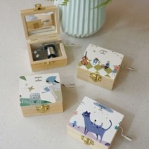PGM1*^몰일러스터 수동 오르골 (4 TYPE) 스트 홈인테리어 집들이선물 장식용 선반 데코 테이블 용품^*1췤pgm, *^^옵션*^스프링