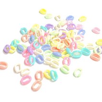 체인고리비즈 약250개 마스크목걸이줄 공예 재료