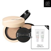 정샘물 스킨누더 커버레이어쿠션 본품+리필+ 톤업 선 베이스 5ml + 톤 코렉팅 베이스 5ml, 05 미디엄 딥, 05 미디엄 딥