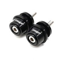 Ktm duke 125 200 250 390 790 duke 390 2019-2021 10mm 오토바이 액세서리 cnc 알루미늄 스윙 암 스풀 슬라이더 스탠드 나사, 검은색, 1개