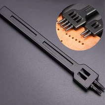 원형치즐 가죽공예 도구 원형 오올 치즐 목타 스티치 그리프 5mm 2날 1P, 1개