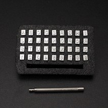 가죽공예 ONTON 알파벳 숫자 각인 세트 대 5mm