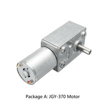 소형정밀감속기 DC 6V 12V 24V 웜기어 모터 감속기 2-375RPM 고 토크 전기 금속 자동화 장비용 역방향 잠, 16 12V 375rpm_04 Package D