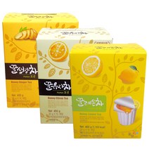 꽃샘 액상 캡슐차 450g(30gx15개입)x 3개 3종/꿀생강차/꿀레몬차/꿀유자차, 꽃샘 액상캡슐 꿀생강차 450gx3개
