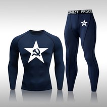 높은 품질 압축 2Pcs 세트 남자 빠른 건조 체육관 스포츠 정장 조깅 러닝 스타킹 운동 스키 속옷 Tracksuit