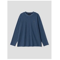 빈폴 22FW[BC2741E02P][ESSENTIAL] 블루 베이직 라운드넥 티셔츠