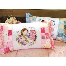 더스티치 십자수 쿠션 베개 패키지 DIY 만들기 세트 캐릭터, 패치주니어베개-하늘