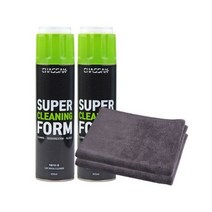 차싹 슈퍼클리닝폼 올인원패키지 세정제 655ml x 2p + 극세사 타올 2p, 4세트