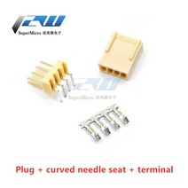 커넥터 50 대몫 kf2510 2.54mm 플러그 + 스트레이트 니들 시트 + 터미널 2p 3p 4p 5p 6p 7p 8p 9p 10p, 곡선 1set, 9시