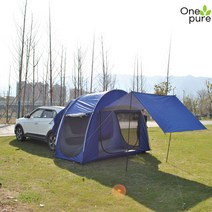 차량 도킹 텐트 SUV 카라반 드라이브 차크닉 차박 연장, 방 1개, 방 1개, 네이비
