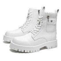 오토바이부츠 오토바이신발 Spring British Style Boots Men Fashion Platform Brand Designer Shoes Cowboy Leather Ha