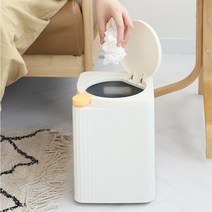 소파옆 비우기 편리한 작은사이즈 원터치 휴지통 화장지 종량제 분리수거 사무실 회사