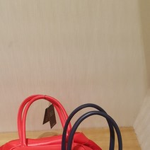 엘르골프 매쉬배색 모티브 토트백, 블루