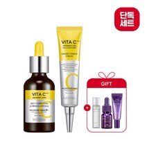 [미샤] 비타씨플러스 잡티씨 탄력앰플 40ml+비타씨플러스 이레이저 토닝크림 30ml+증정, 상세 설명 참조