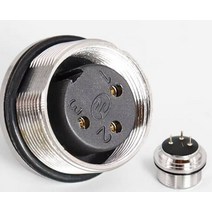 LP16 M16 3 핀 방수 커넥터 IP67 산업용 패널 어댑터 수 플러그 암 소켓, 02 Socket