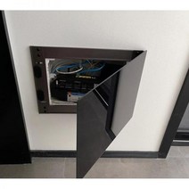 분전함커버 스위치 보조대 가리개 아파트 통신단자함 분전함 커버 벽콘센트가리개 두꺼비집, 외경 45X60CM_검은색