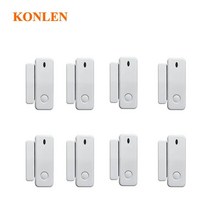 출입문 도어센서 KONLEN 스마트 보안 경보 시스템용 무선 도어 윈도우 센서 마그네틱 접촉 열림 433Mhz 4G, 3.8 PCS