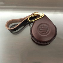 할리데이비슨 전용 프리미엄 가죽 키케이스 키홀더 빈티지 열쇠고리, 다크 브라운