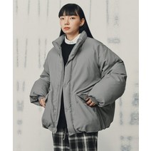 커스텀어클락 컴포터블 벌룬핏 다운 패딩 라이트그레이 COOSJP031L.그레이 COMFORTABLE BALONFIT DOWN PADDING 라이트 그레이