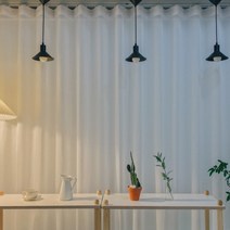 EOR874286 *디아코니아* 암막커튼 형상기억 화이트 완성품 고급커튼레일 1.8M(95cm - 180cm) / 6자, 단품