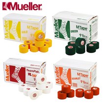 뮬러 면테이프 스포츠테이핑 손목통증테이핑 허리테이핑 발가락테이핑 어깨테이핑 골프엘보테이핑 스포츠테이프 모음 기타헬스소품, 04-뮬러 면테이프 옐로우 1개입