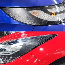 i30 N라인 전용 헤드램프 포지드카본블랙 리플렉터 데칼스티커, 1개